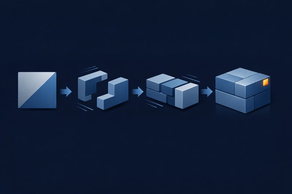 Engineered System Panels in Cool Blue and Amber-1