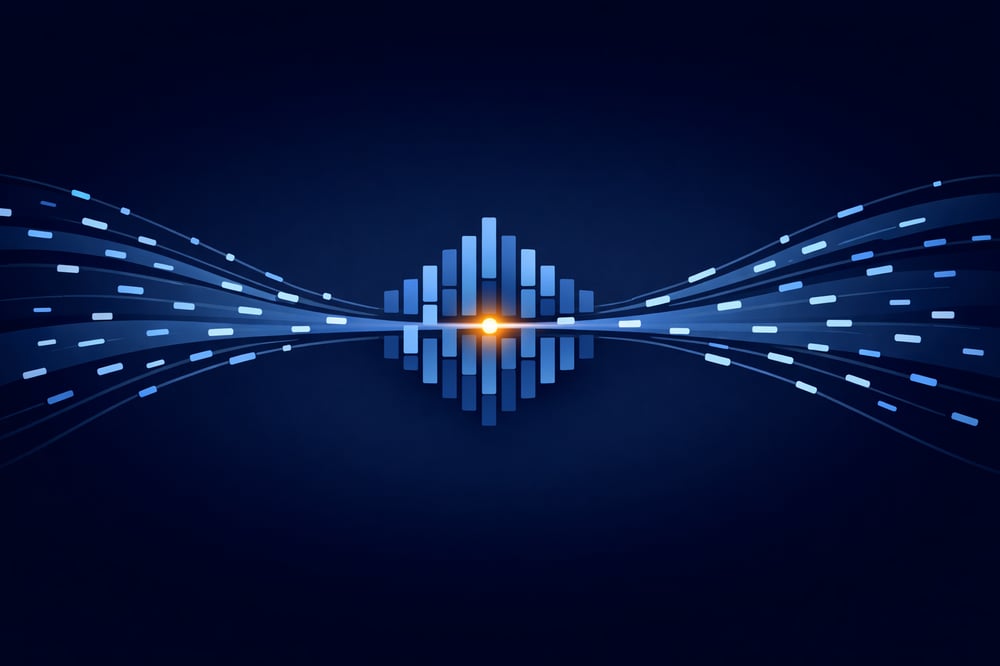 Signal Convergence in Cool Blue and Amber